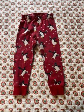 Hanna Andersson Kids Dancing Penguin Print Pajama pants size 3T
